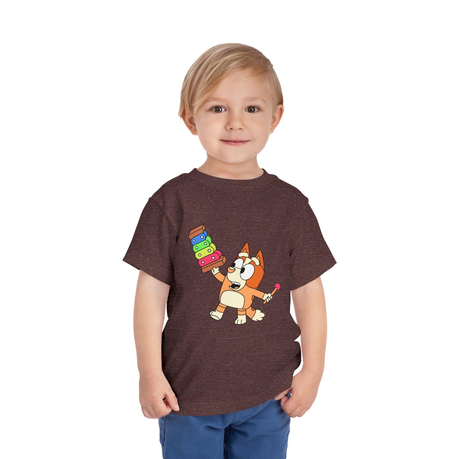 Bluey Xylophone Toddler T-Shirt – Cute Kids Cartoon Tee