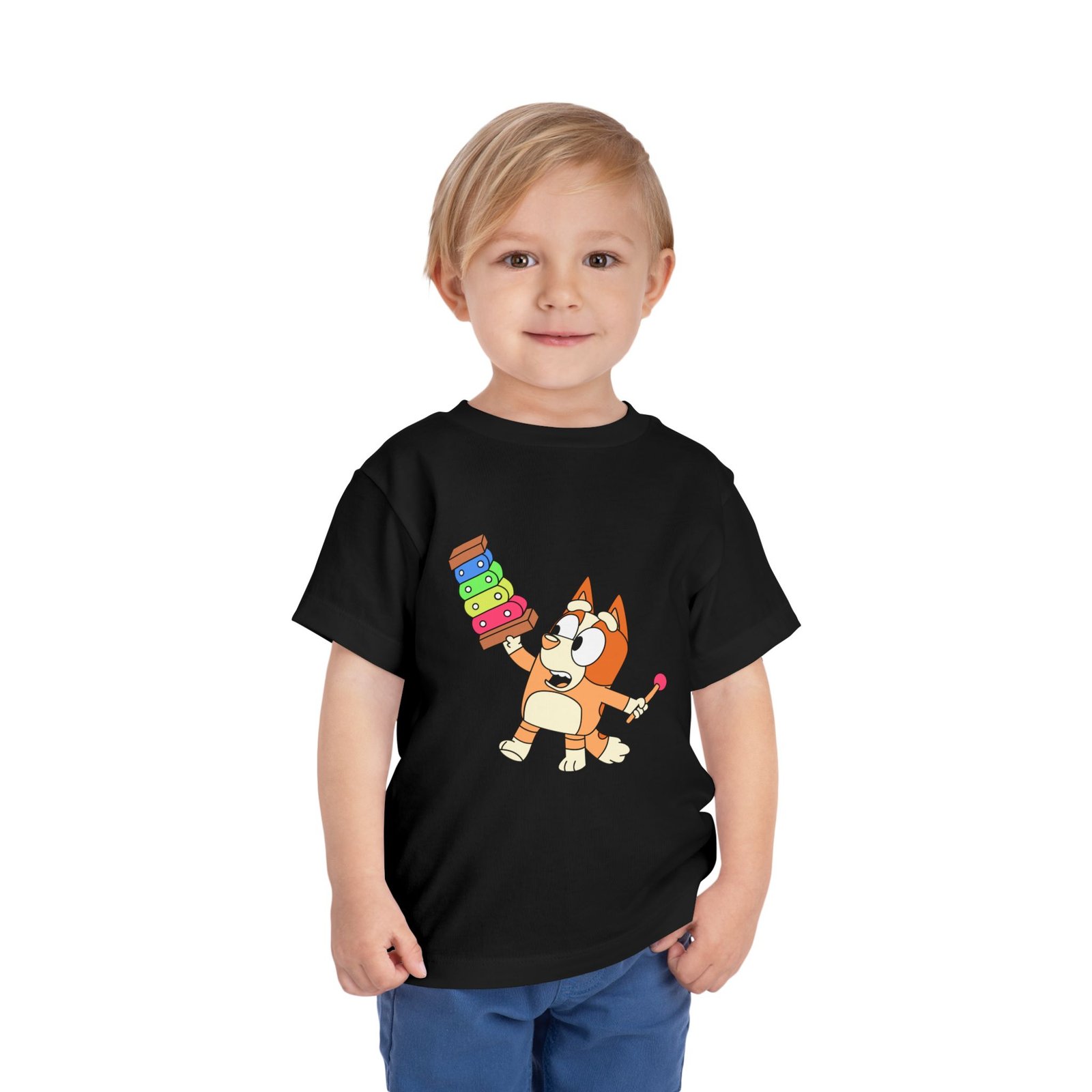 Bluey Xylophone Toddler T-Shirt – Cute Kids Cartoon Tee