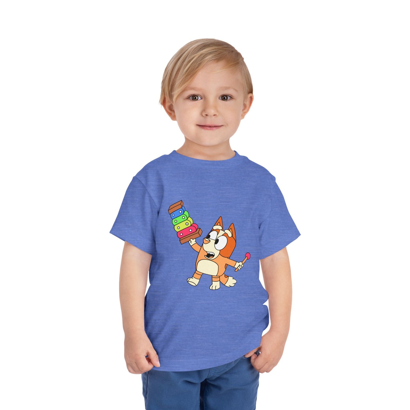 Bluey-Bingo Xylophone Toddler Tee – Cute Kids Graphic Shirt - Image 43