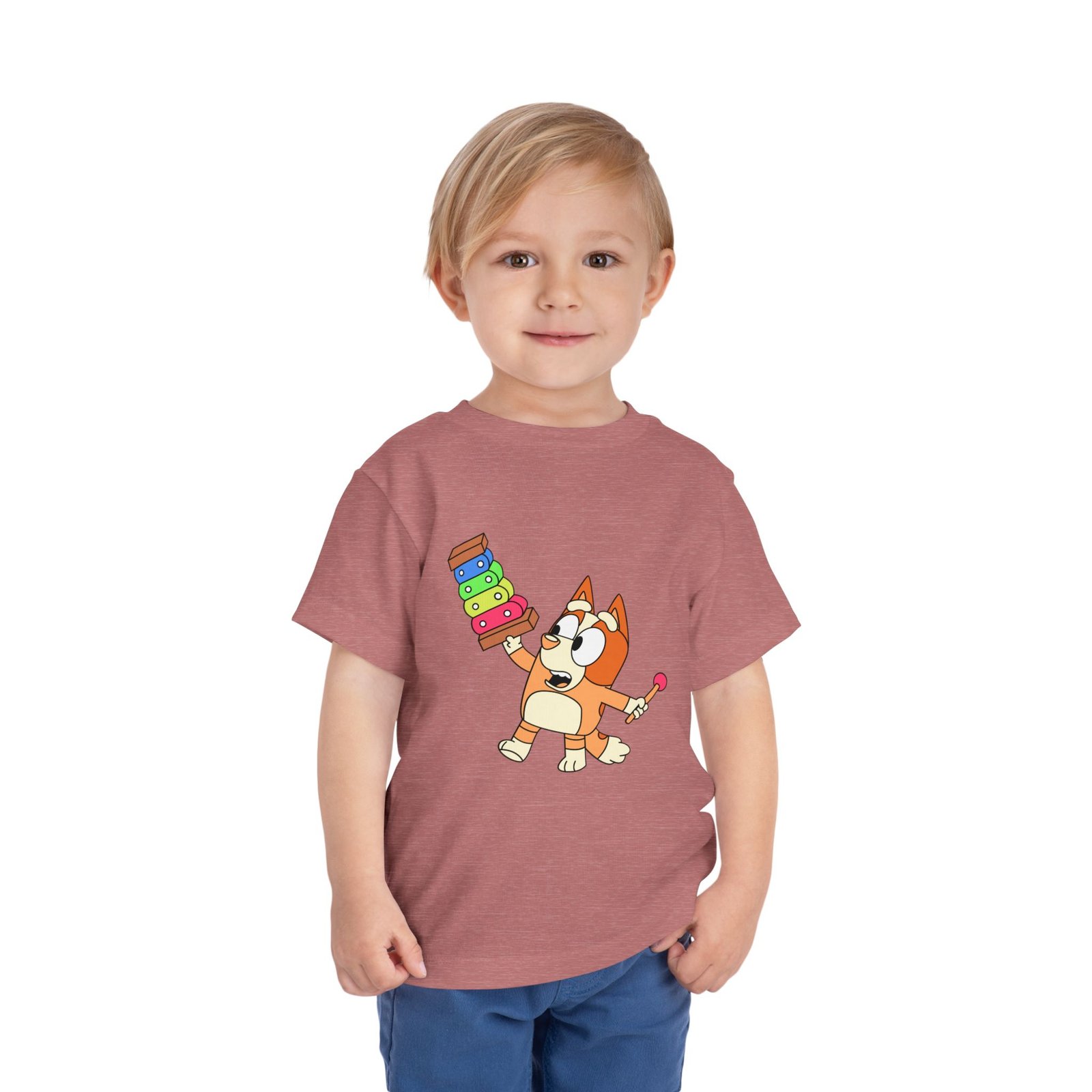 Bluey-Bingo Xylophone Toddler Tee – Cute Kids Graphic Shirt - Image 7