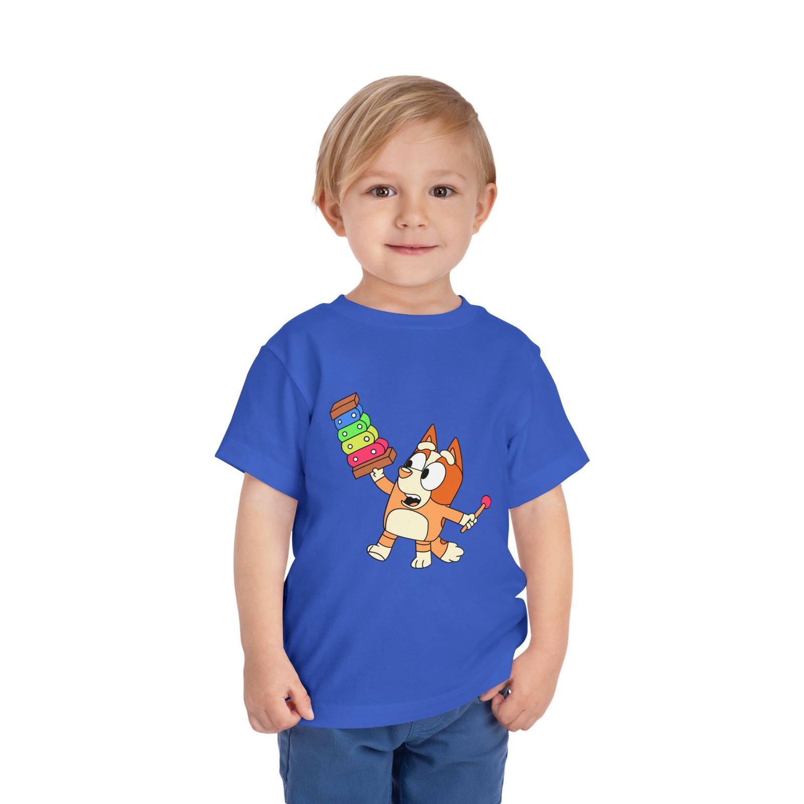 Bluey-Bingo Xylophone Toddler Tee – Cute Kids Graphic Shirt - Image 47