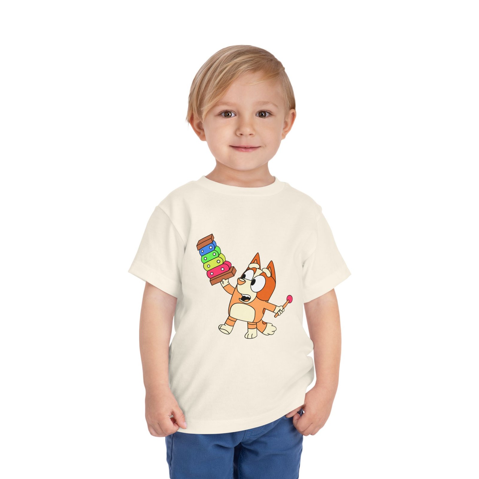 Bluey Xylophone Toddler T-Shirt – Cute Kids Cartoon Tee
