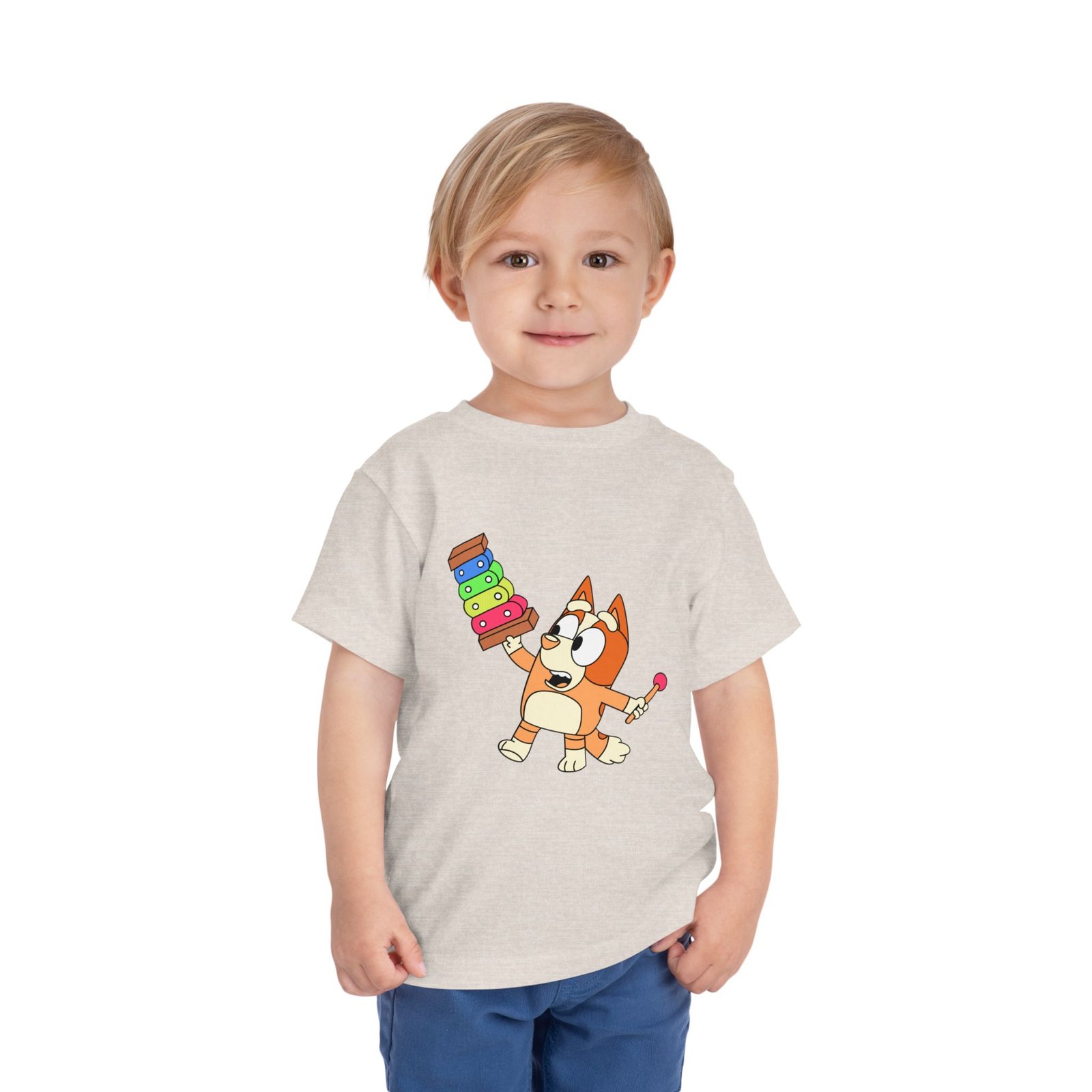 Bluey Xylophone Toddler T-Shirt – Cute Kids Cartoon Tee
