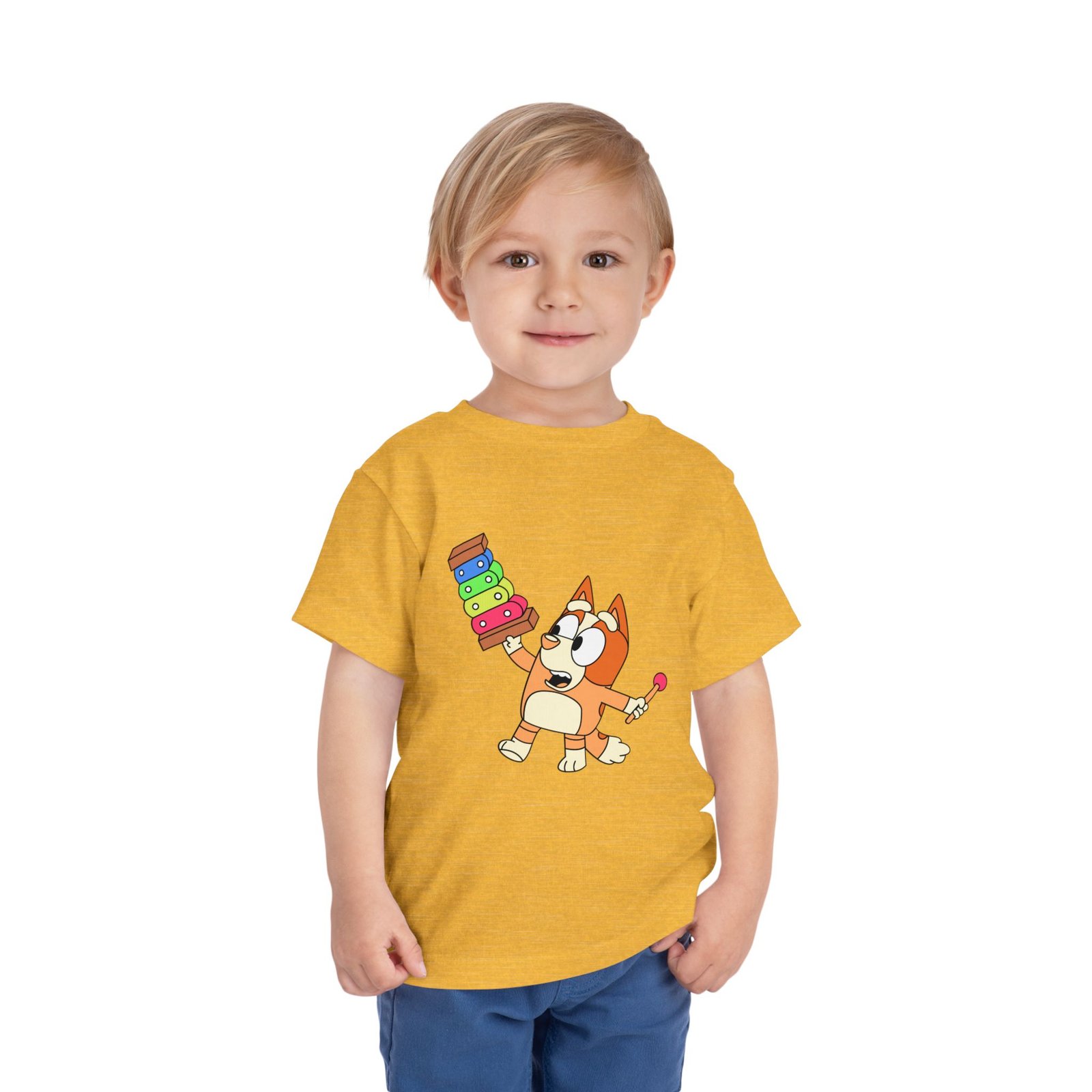Bluey-Bingo Xylophone Toddler Tee – Cute Kids Graphic Shirt - Image 31