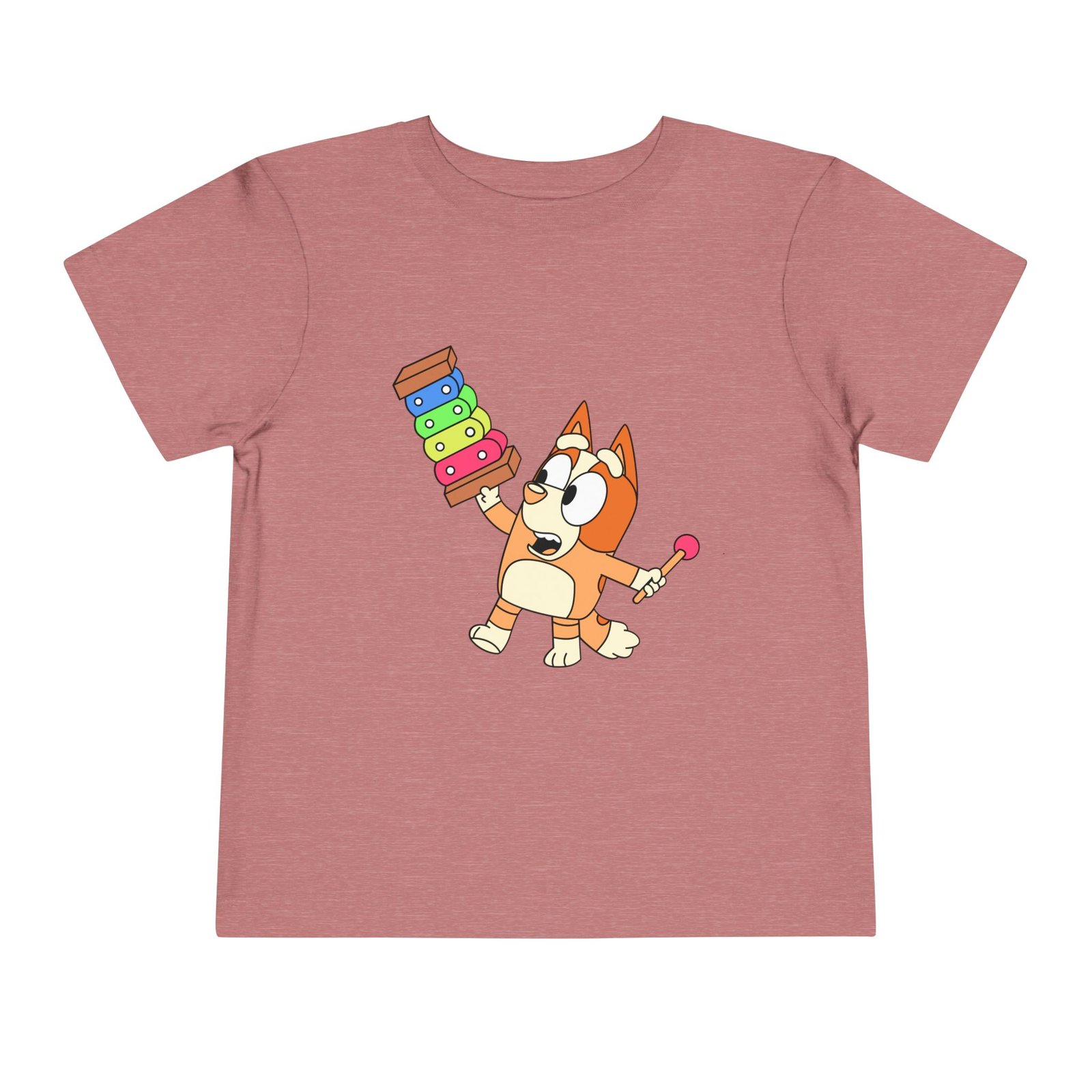 Bluey-Bingo Xylophone Toddler Tee – Cute Kids Graphic Shirt - Image 5