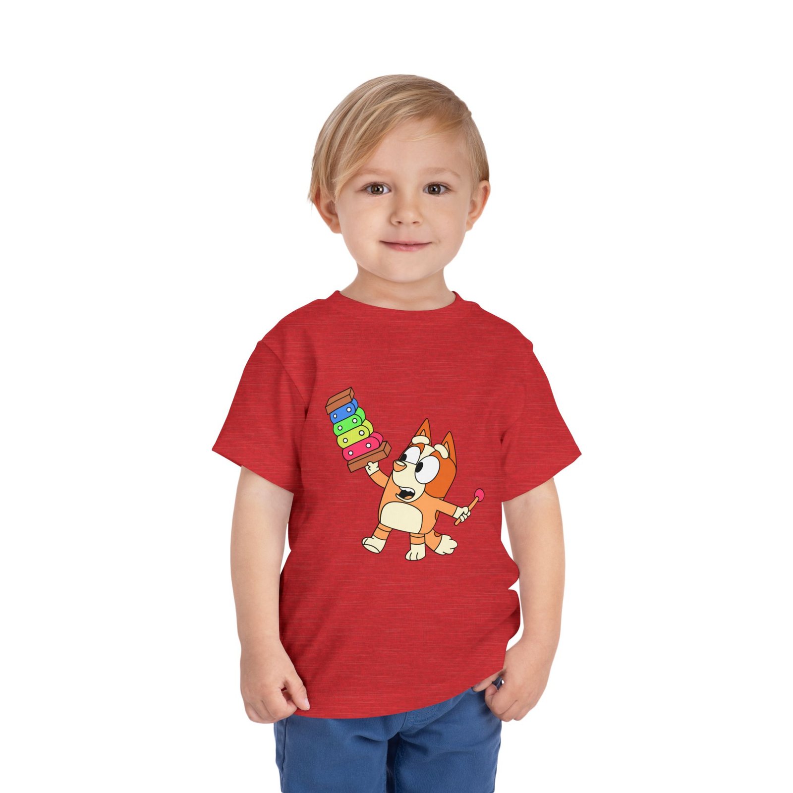 Bluey Xylophone Toddler T-Shirt – Cute Kids Cartoon Tee