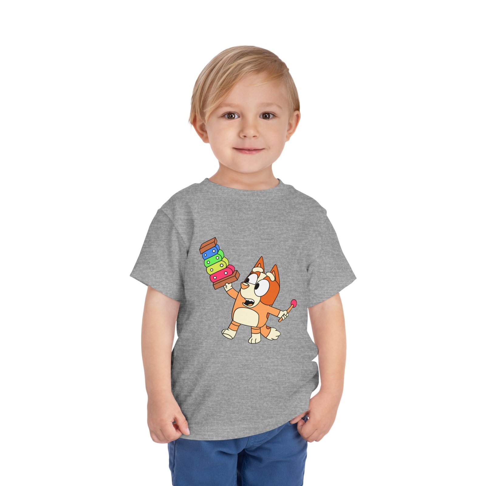 Bluey Xylophone Toddler T-Shirt – Cute Kids Cartoon Tee