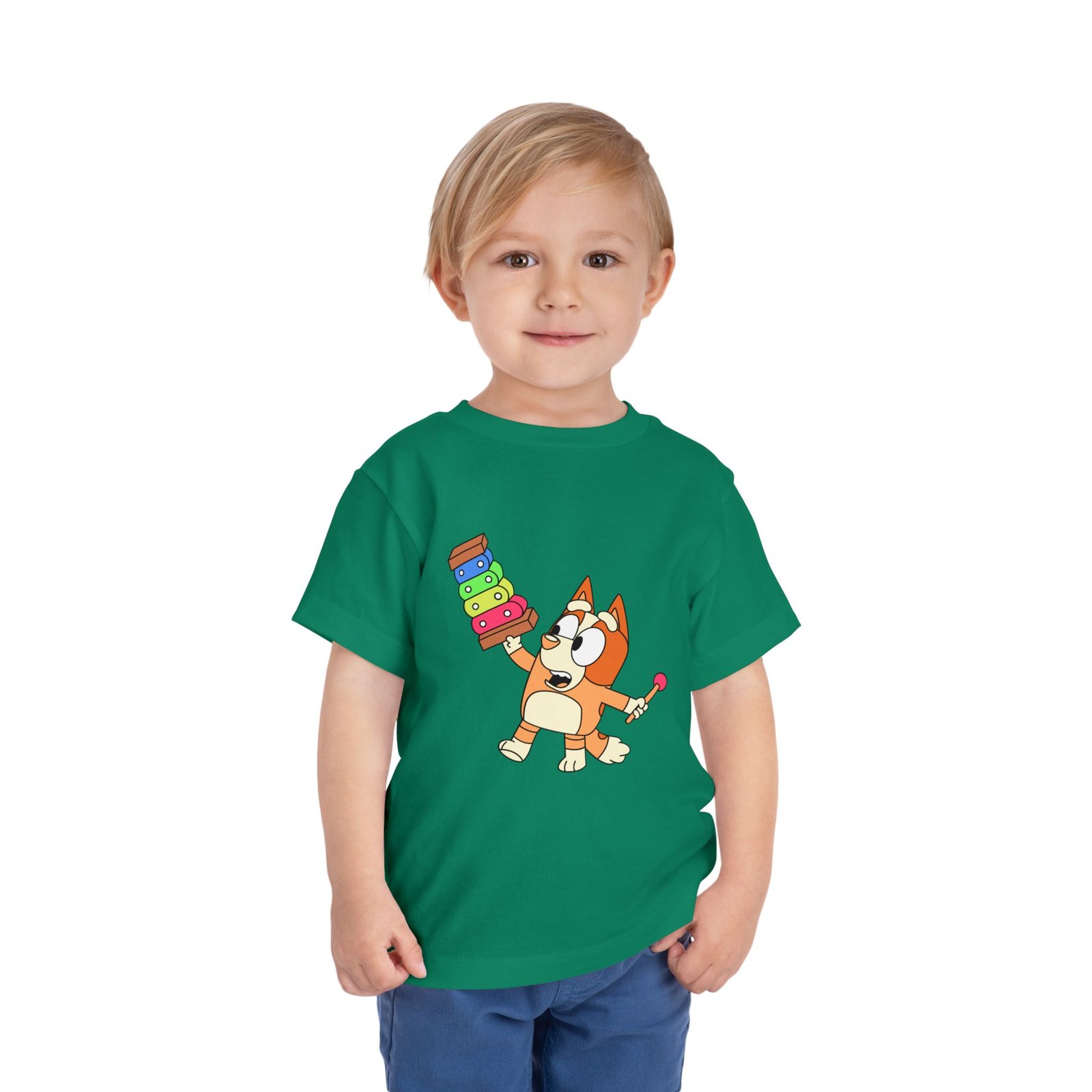 Bluey-Bingo Xylophone Toddler Tee – Cute Kids Graphic Shirt - Image 35
