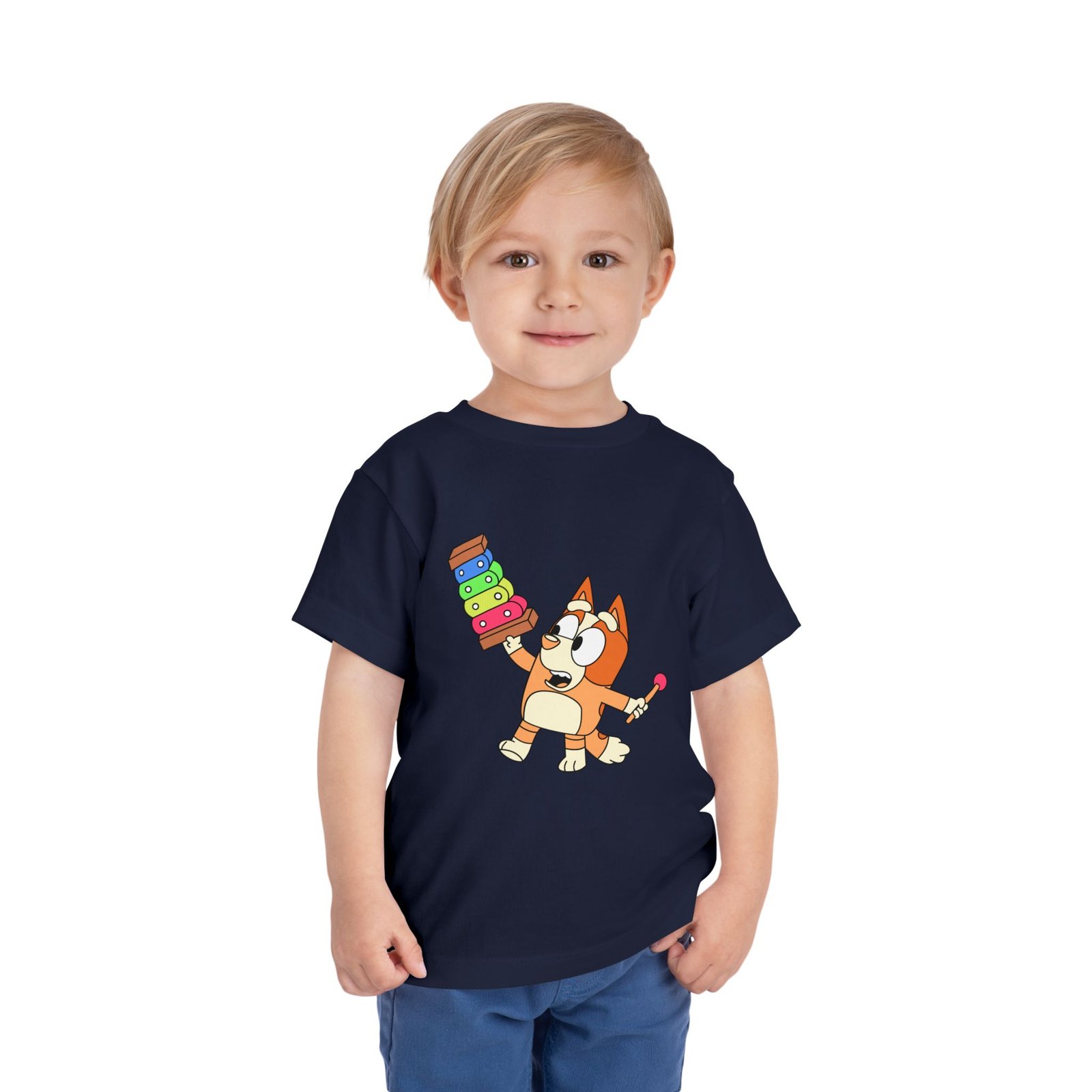 Bluey Xylophone Toddler T-Shirt – Cute Kids Cartoon Tee